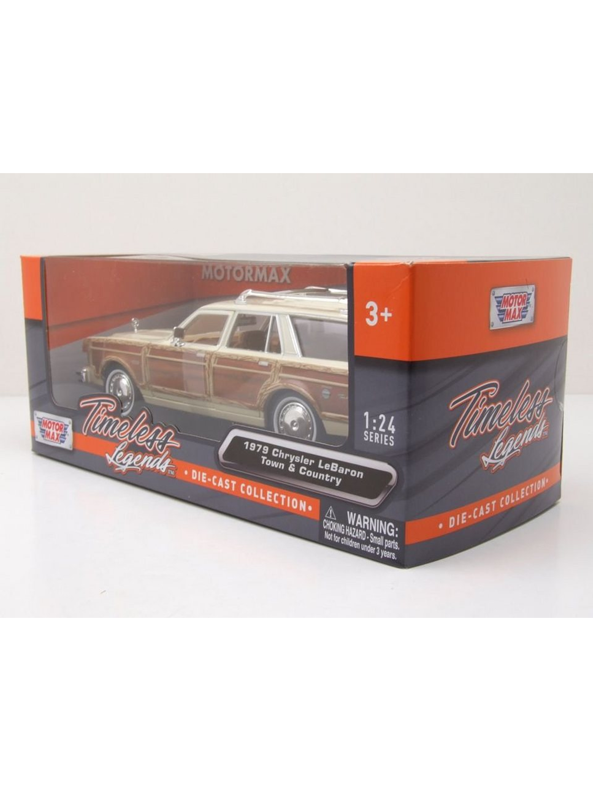 Chrysler LeBaron Town & Country 1979 beige 1:24 Motormax – Station wagon clásica americana 2