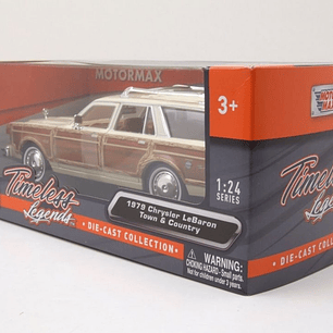Chrysler LeBaron Town & Country 1979 beige 1:24 Motormax – Station wagon clásica americana
