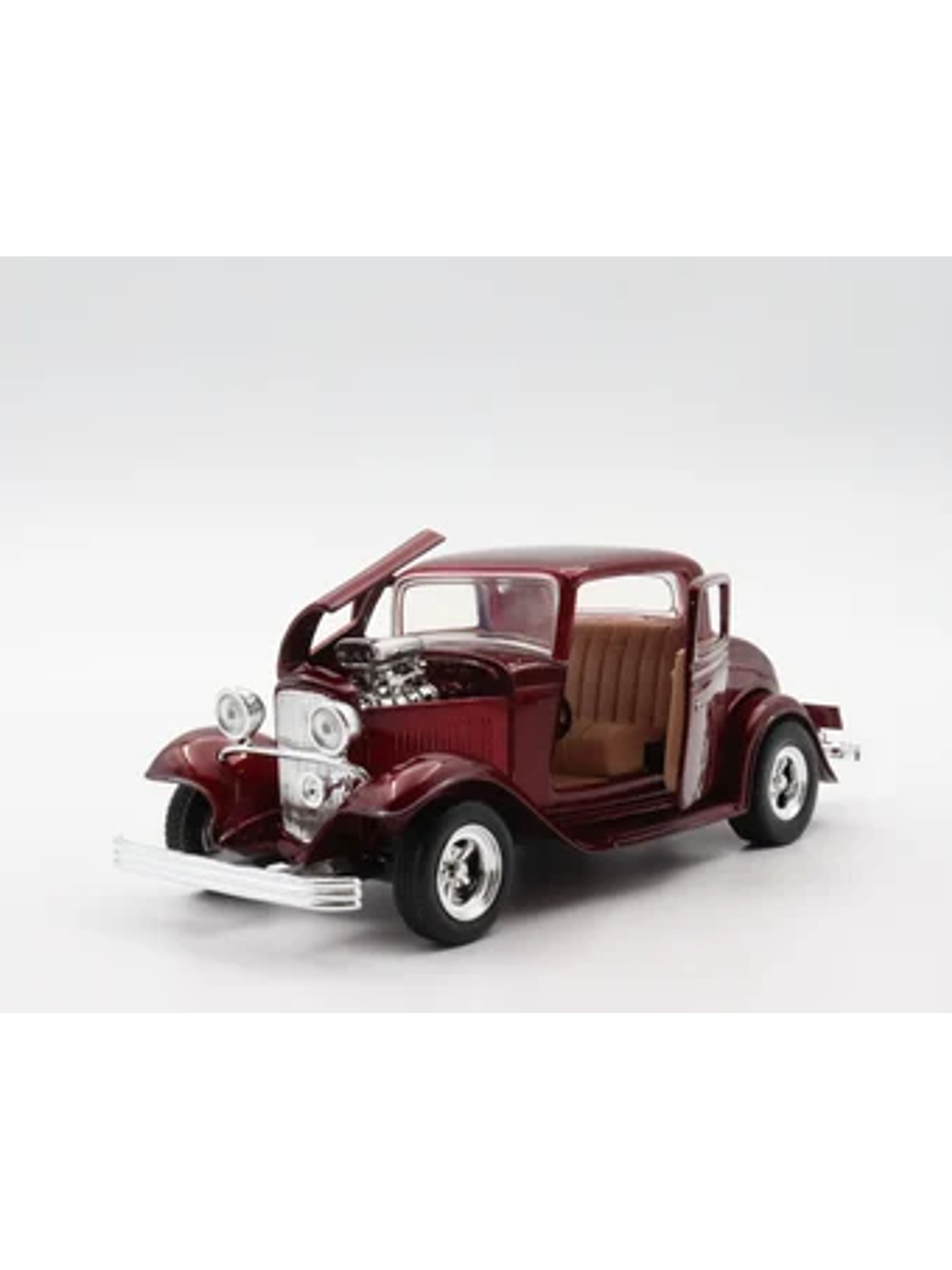 Ford Coupe 1932 rojo metálico 1:24 Motormax – Auto clásico americano de colección 2