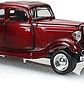 1934 Ford Coupe Motormax 1:24 rojo metálico – Clásico V8 de los años 30 para coleccionistas exigentes - Miniatura 1