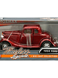 1934 Ford Coupe Motormax 1:24 rojo metálico – Clásico V8 de los años 30 para coleccionistas exigentes - Miniatura 2