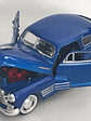 Motormax 1:24 Chevrolet Aerosedan Fleetline 1948 azul metálico – Clásico americano de posguerra para coleccionistas exigentes - Miniatura 1