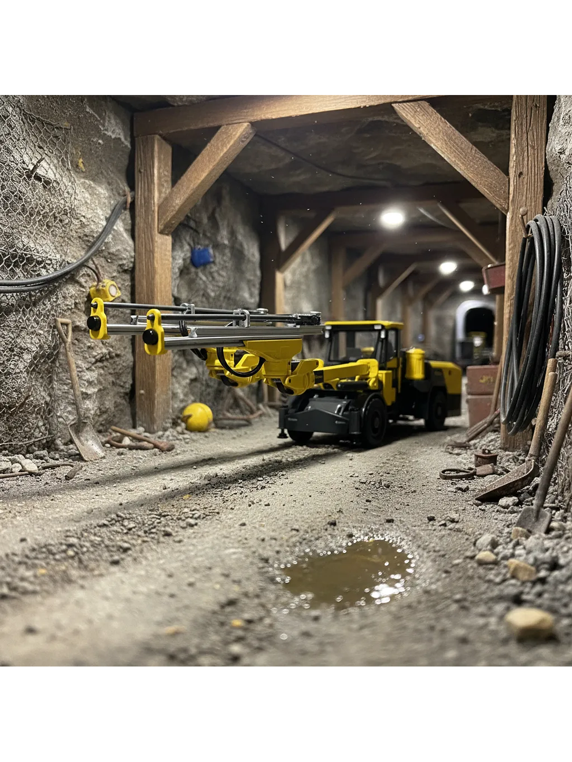 Jumbo Boomer M20 SG Epiroc. Escala 1:50 | Equipo Minería Subterránea en Metal Coleccionable (Die-cast)  1