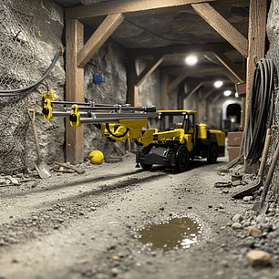 Jumbo Boomer M20 SG Epiroc. Escala 1:50 | Equipo Minería Subterránea en Metal Coleccionable (Die-cast) 