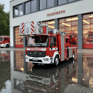Mercedes-Benz Atego DLK 23/12 Metz – Feuerwehr Halle – IXO Models 1:43
