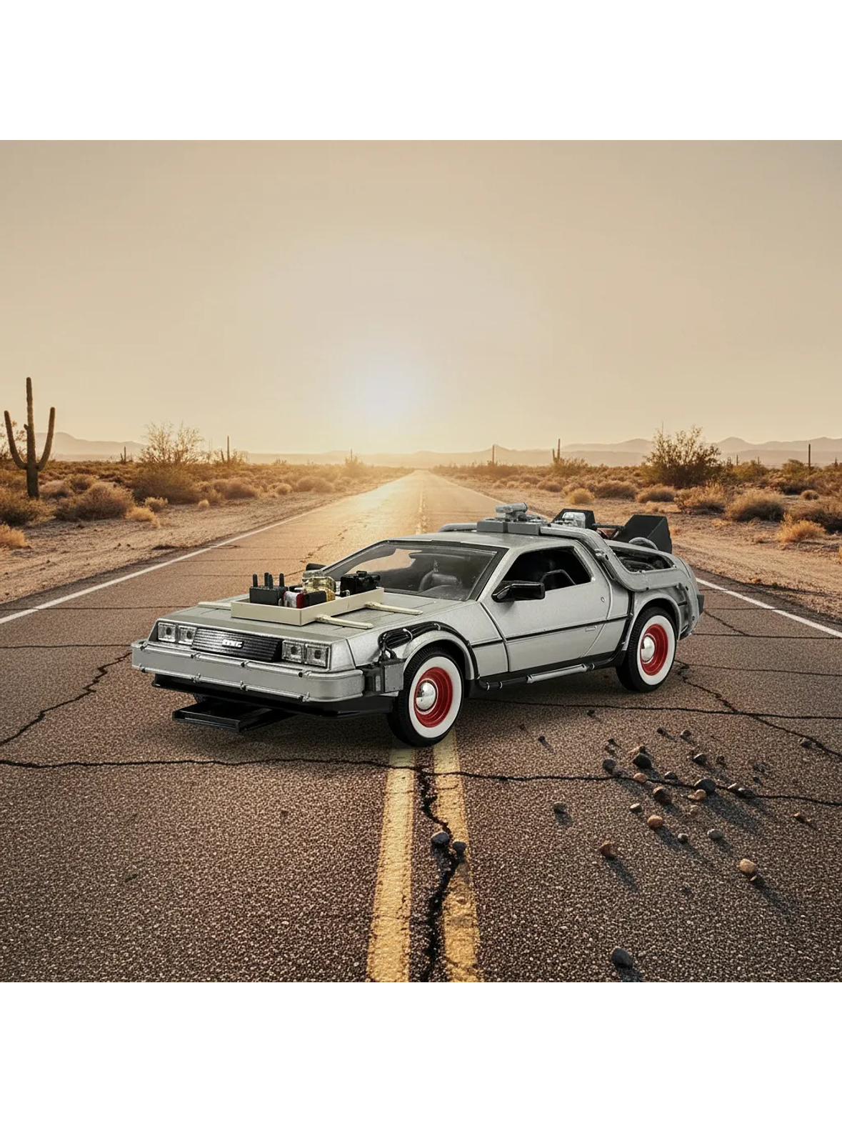 DeLorean Back to the Future III.  Welly miniatura 1:24 – Auto a escala die-cast | Chile 1