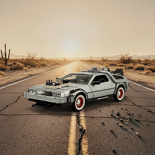 DeLorean Back to the Future III.  Welly miniatura 1:24 – Auto a escala die-cast | Chile