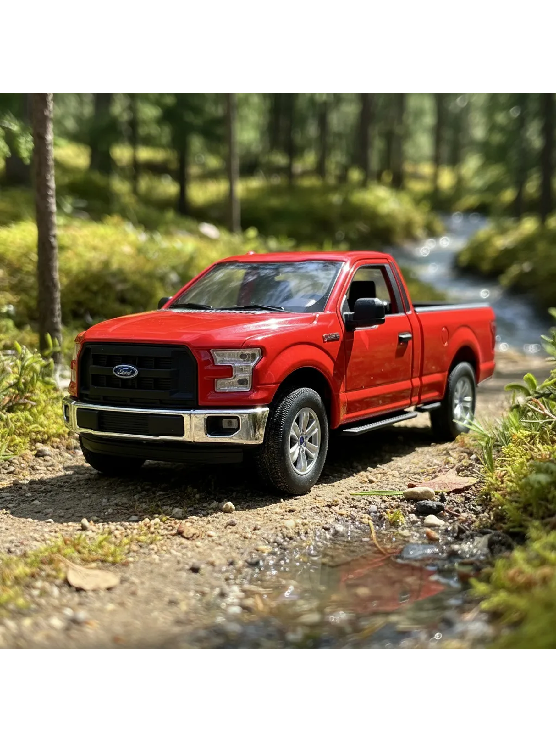 WELLY Ford F-150 Regular Cab 2015 1:24 rojo – Pick-up a escala die-cast con puertas y portalón operativos | Chile.  SIN CAJA ORIGINAL 1