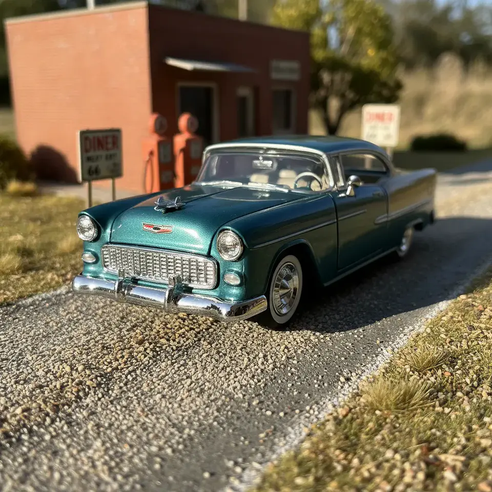 Auto Motormax Chevrolet Bel Air Hardtop 1955 1:24 11
