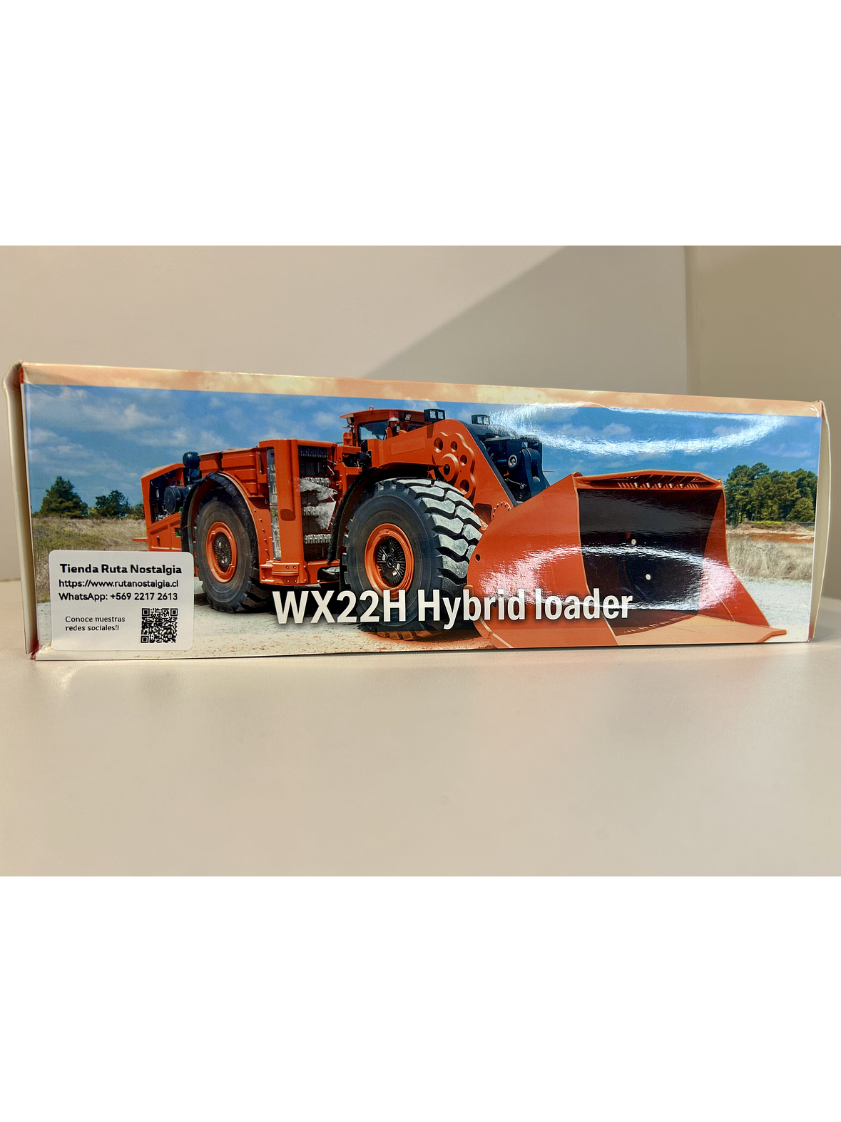 Cargador híbrido KOMATSU WX22H 1:50 – Modelo diecast de minería subterránea (naranja, fundido a presión) 11