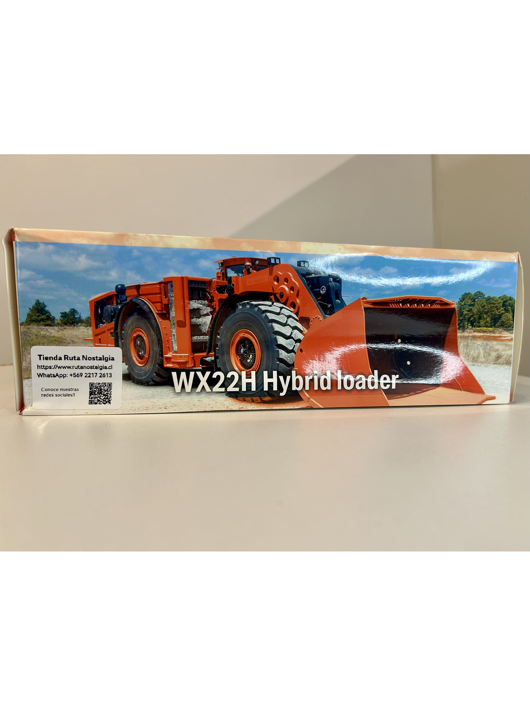 Cargador híbrido KOMATSU WX22H 1:50 – Modelo diecast de minería subterránea (naranja, fundido a presión) 11