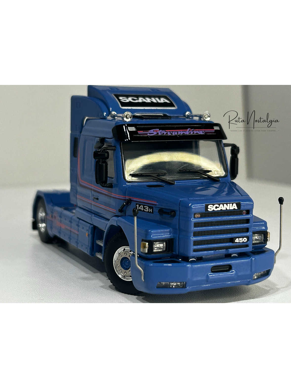 Scania 3 Series 143H Torpedo Streamline 4x2 WSI 1:50 – Camión clásico V8 a escala 2