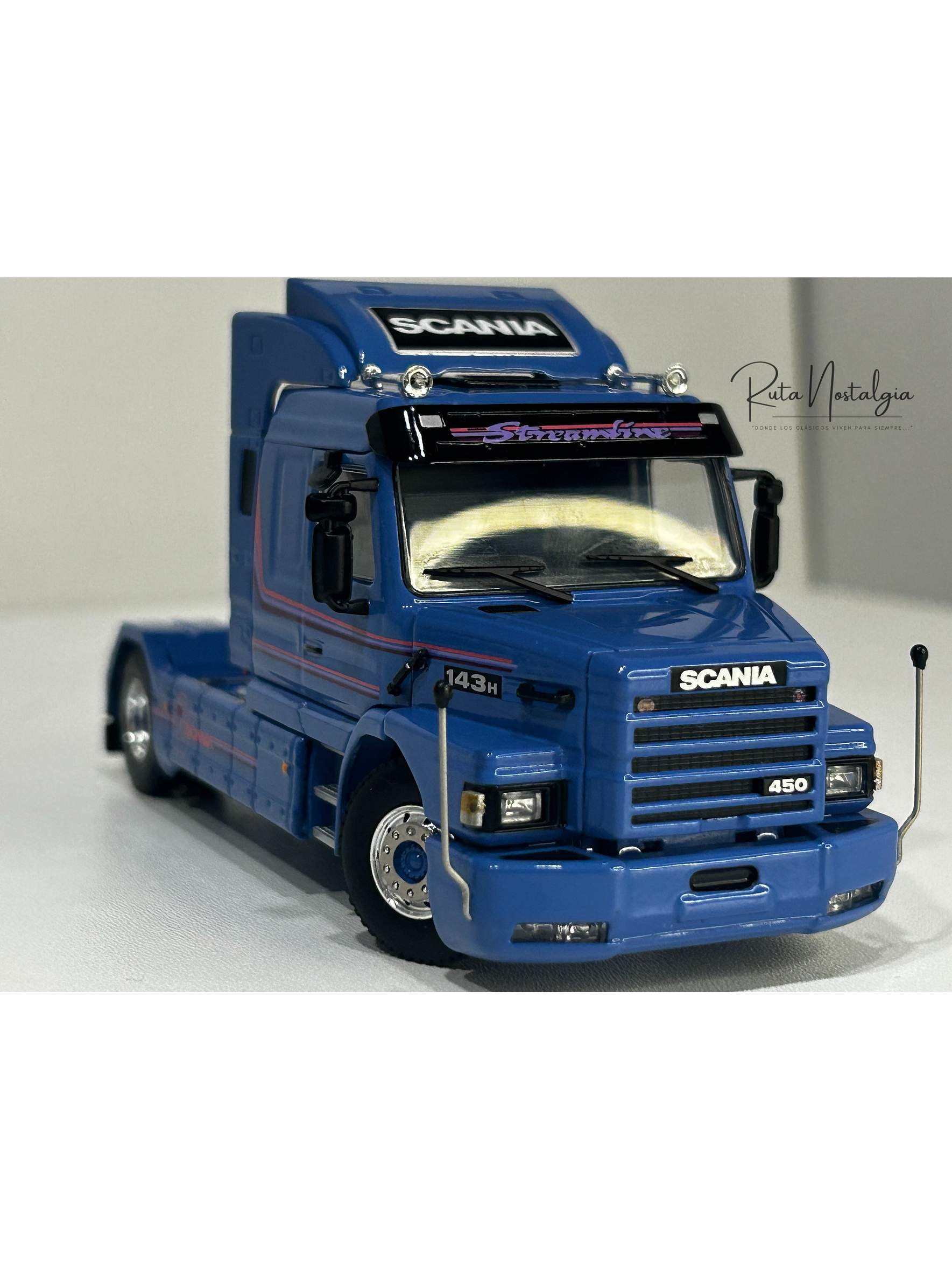 Scania 3 Series 143H Torpedo Streamline 4x2 WSI 1:50 – Camión clásico V8 a escala 2