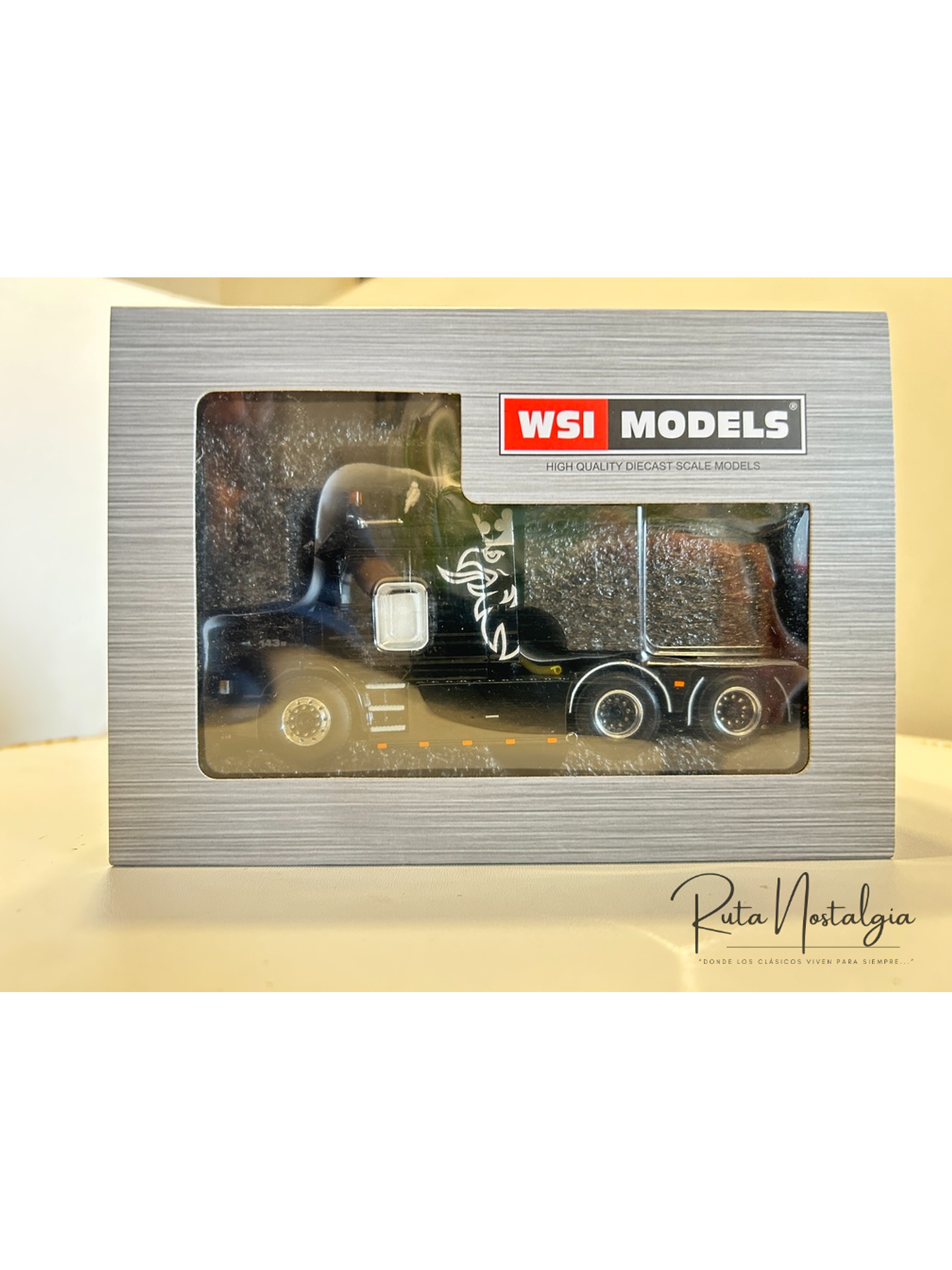 WSI Premium Line Scania 3 Series Torpedo Streamline 6x2 1:50 – Clásico V8 143M 500 negro para coleccionistas en Chile 10