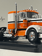 Kenworth W925 1970 IXO Models 1:43 blanco naranjo – Camión clásico americano de ruta - Miniatura 3