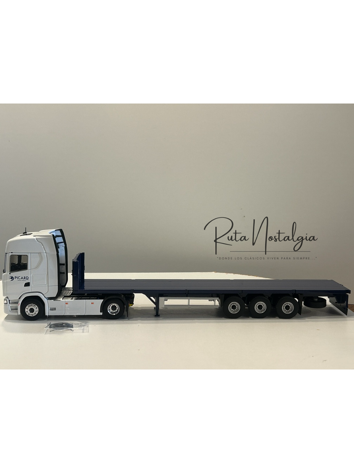 Scania S500 Picard Transports 2021 1:43 Eligor – Camión con remolque plano para coleccionistas y fanáticos del transporte europeo 8