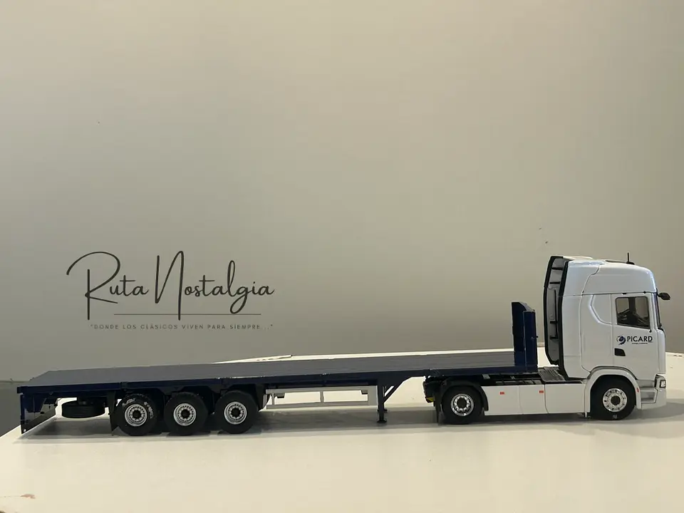 Camión Scania S500 Rampla Plataforma Plana | Eligor 1:43 5
