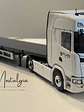 Scania S500 Picard Transports 2021 1:43 Eligor – Camión con remolque plano para coleccionistas y fanáticos del transporte europeo - thumbnail 4