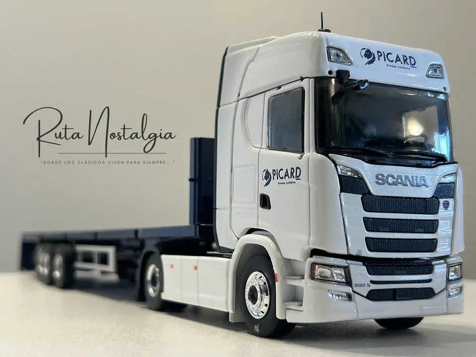 Camión Scania S500 Rampla Plataforma Plana | Eligor 1:43 9
