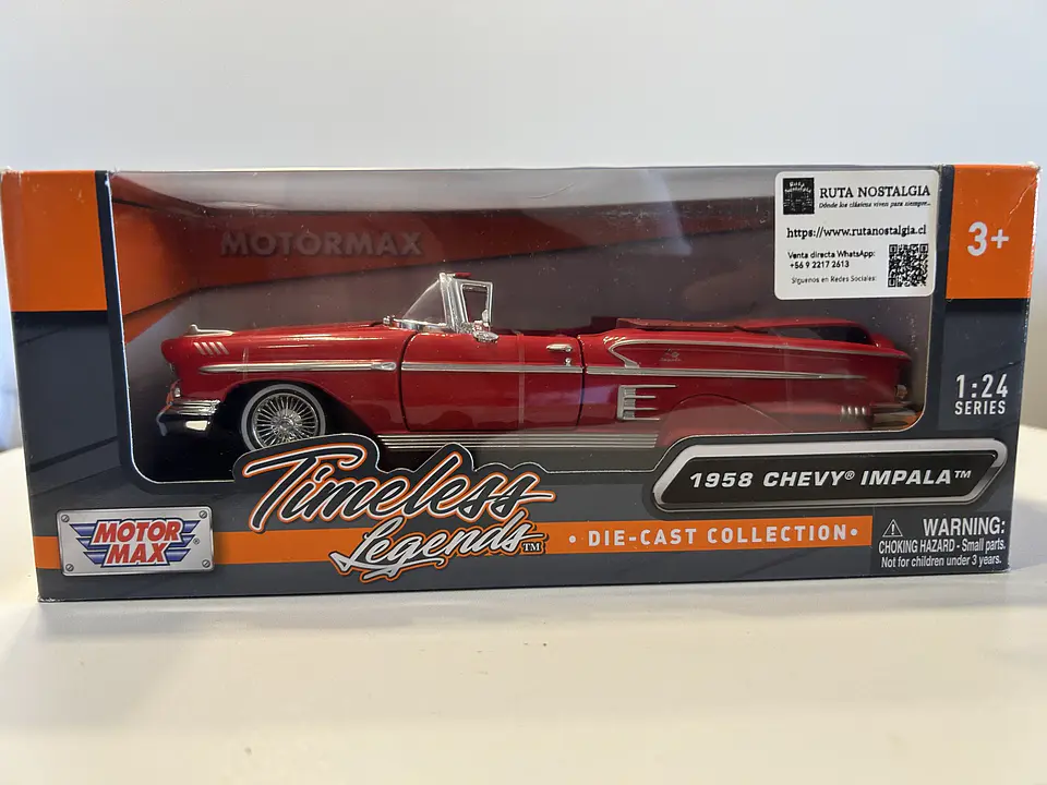 Auto Chevrolet Impala Convertible 1958 | Motormax 1:24 9