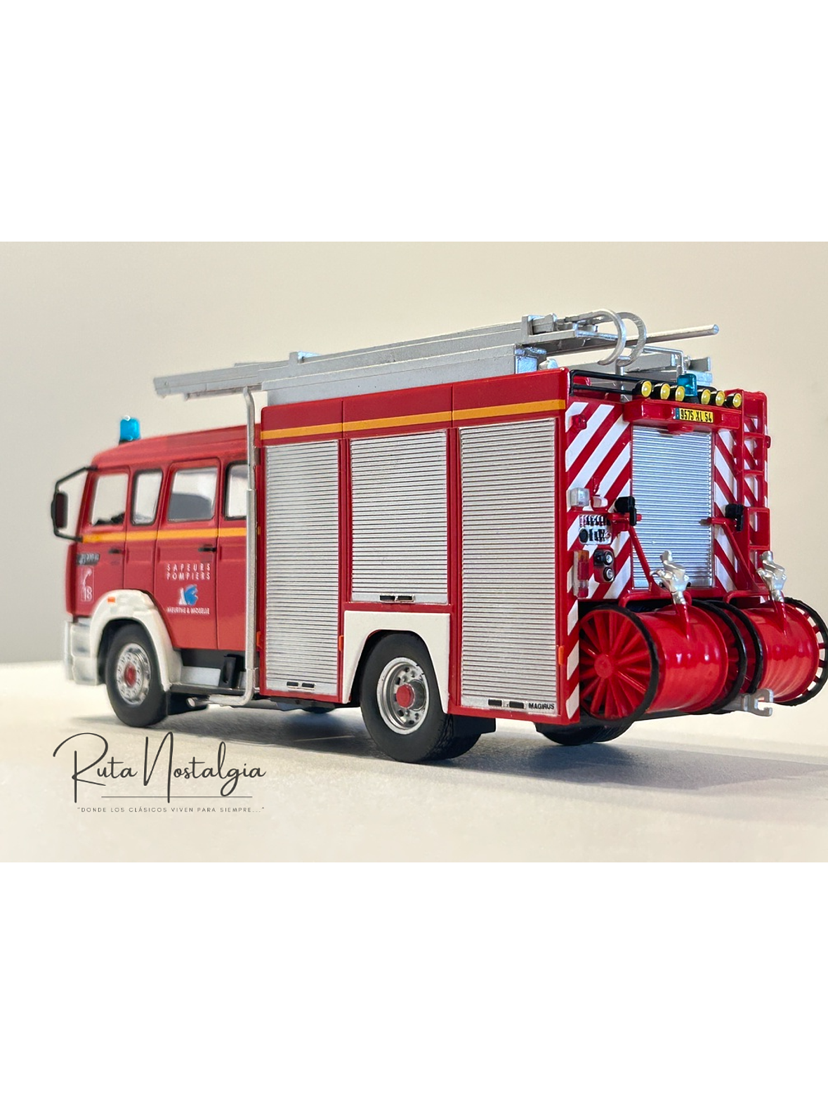 Renault G270 FPTSR 1993 Camión de Bomberos 1:43 Edicola – Sapeurs Pompiers Francia 7