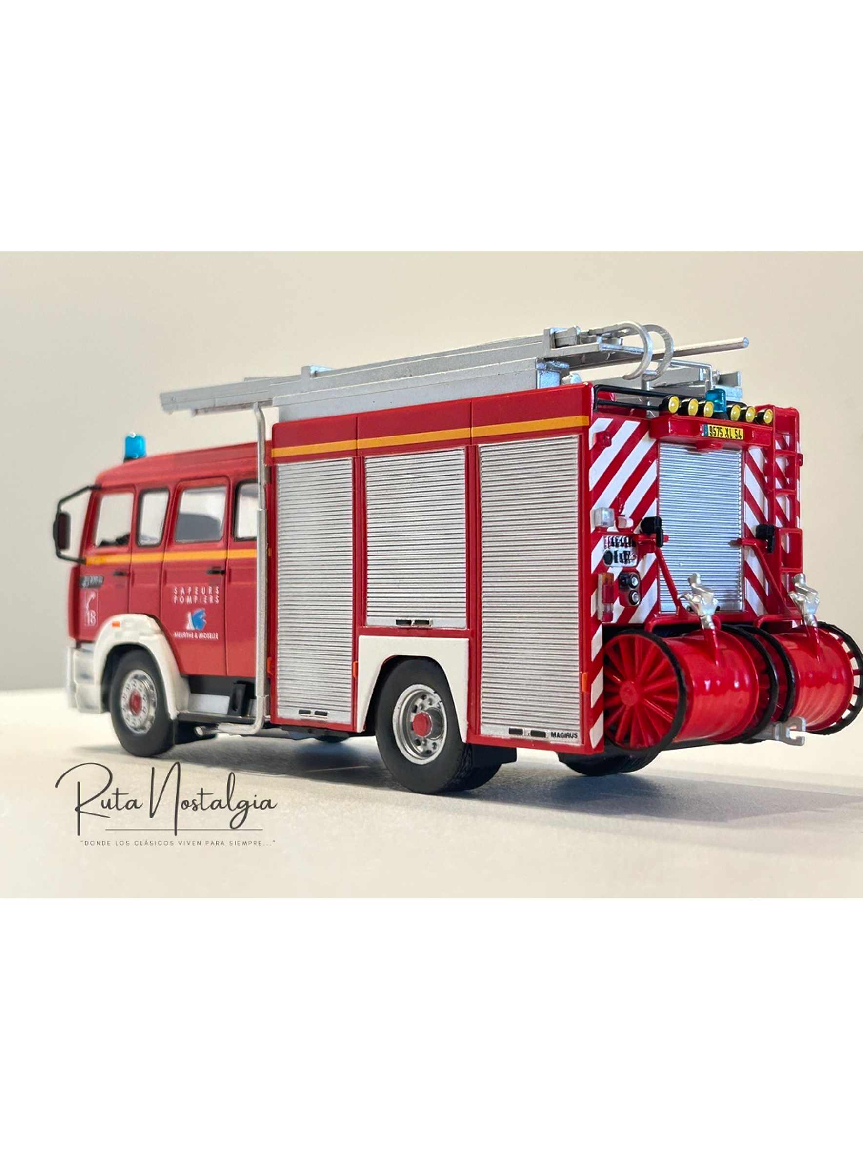 Renault G270 FPTSR 1993 Camión de Bomberos 1:43 Edicola – Sapeurs Pompiers Francia 7