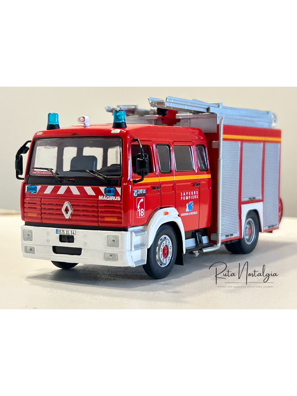 Renault G270 FPTSR 1993 Camión de Bomberos 1:43 Edicola – Sapeurs Pompiers Francia 1