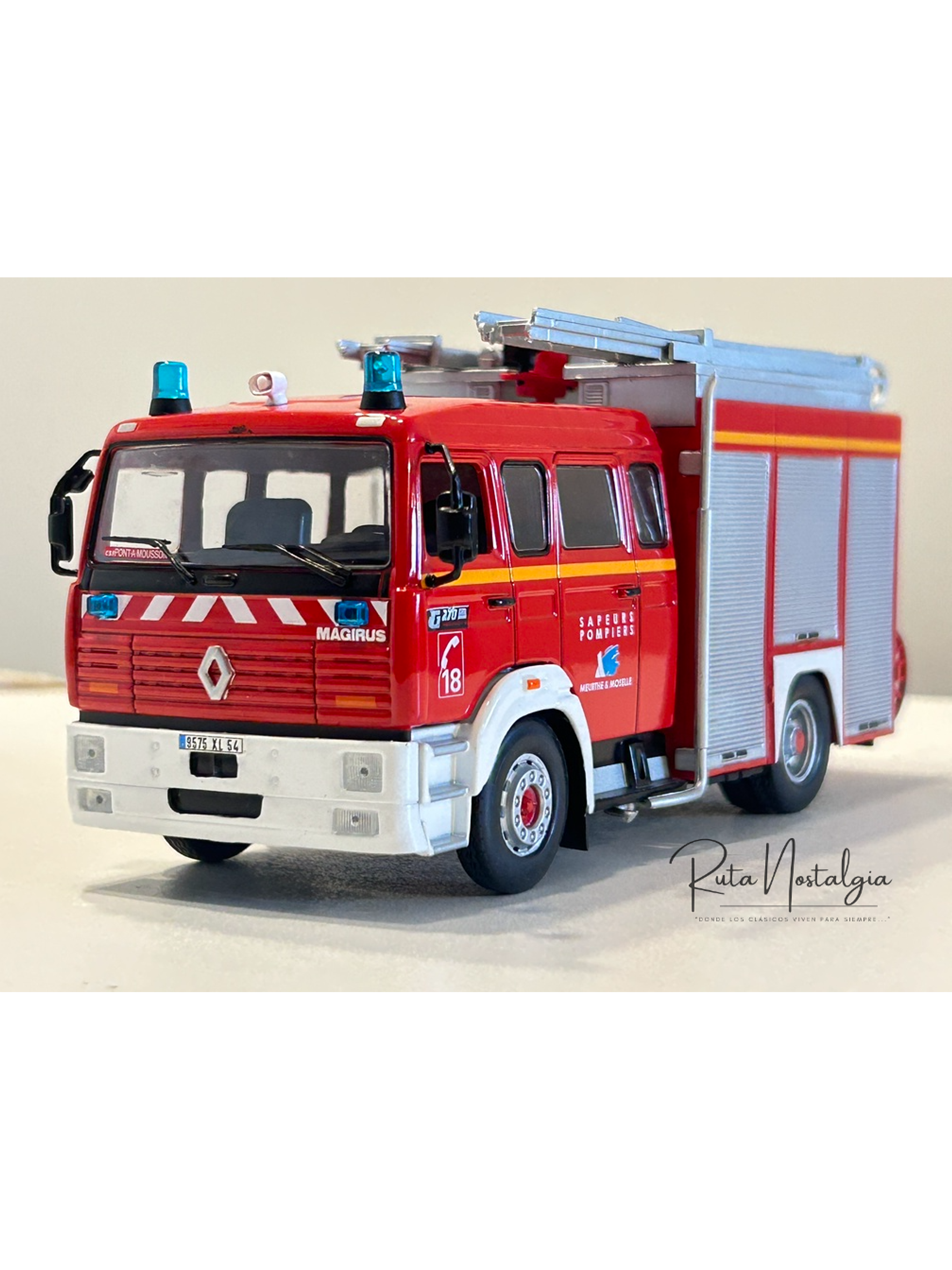 Renault G270 FPTSR 1993 Camión de Bomberos 1:43 Edicola – Sapeurs Pompiers Francia 1