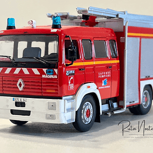 Renault G270 FPTSR 1993 Camión de Bomberos 1:43 Edicola – Sapeurs Pompiers Francia