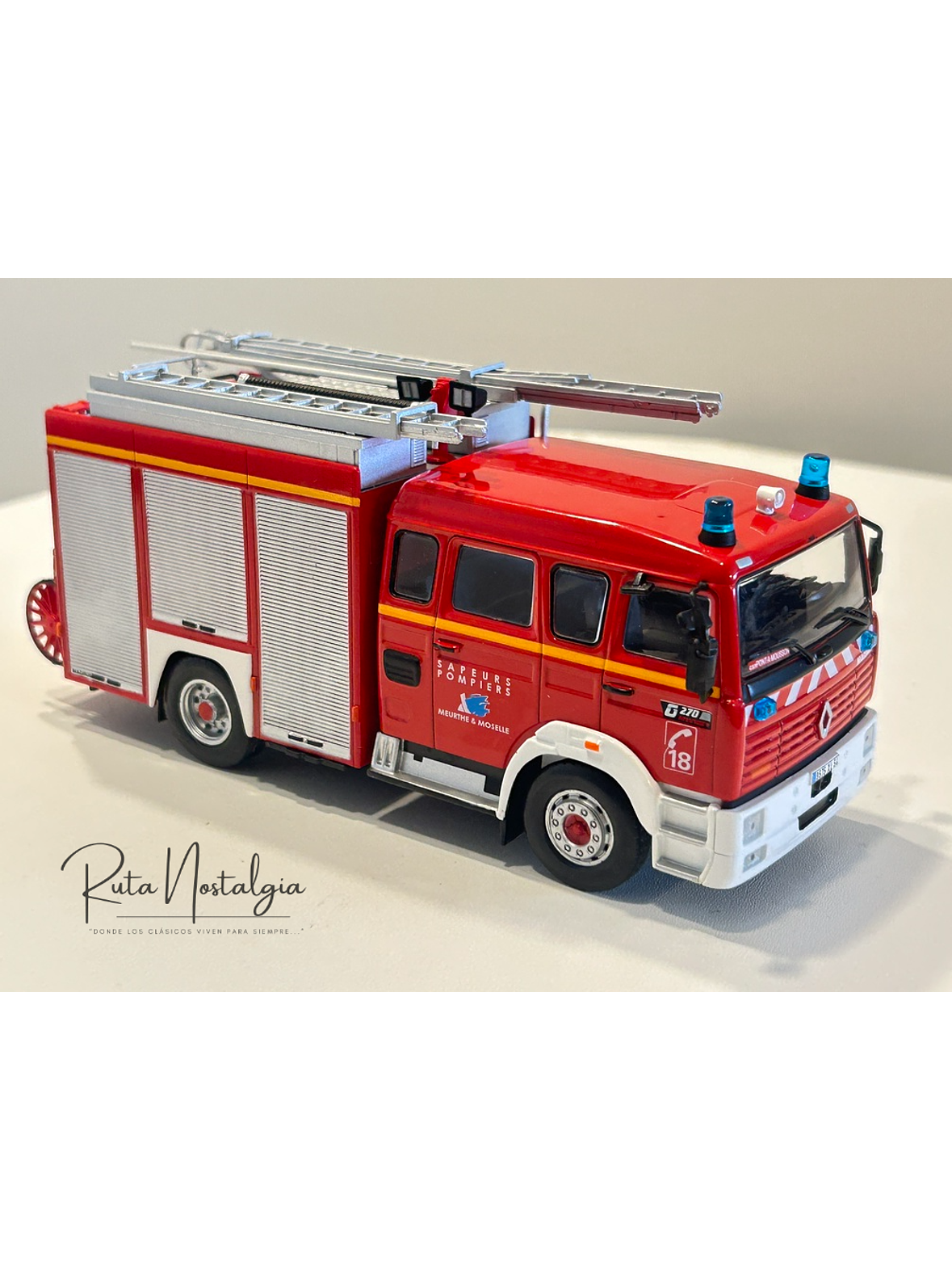 Renault G270 FPTSR 1993 Camión de Bomberos 1:43 Edicola – Sapeurs Pompiers Francia 3
