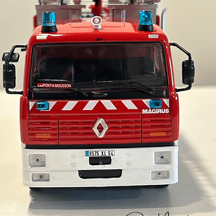 Renault G270 FPTSR 1993 Camión de Bomberos 1:43 Edicola – Sapeurs Pompiers Francia