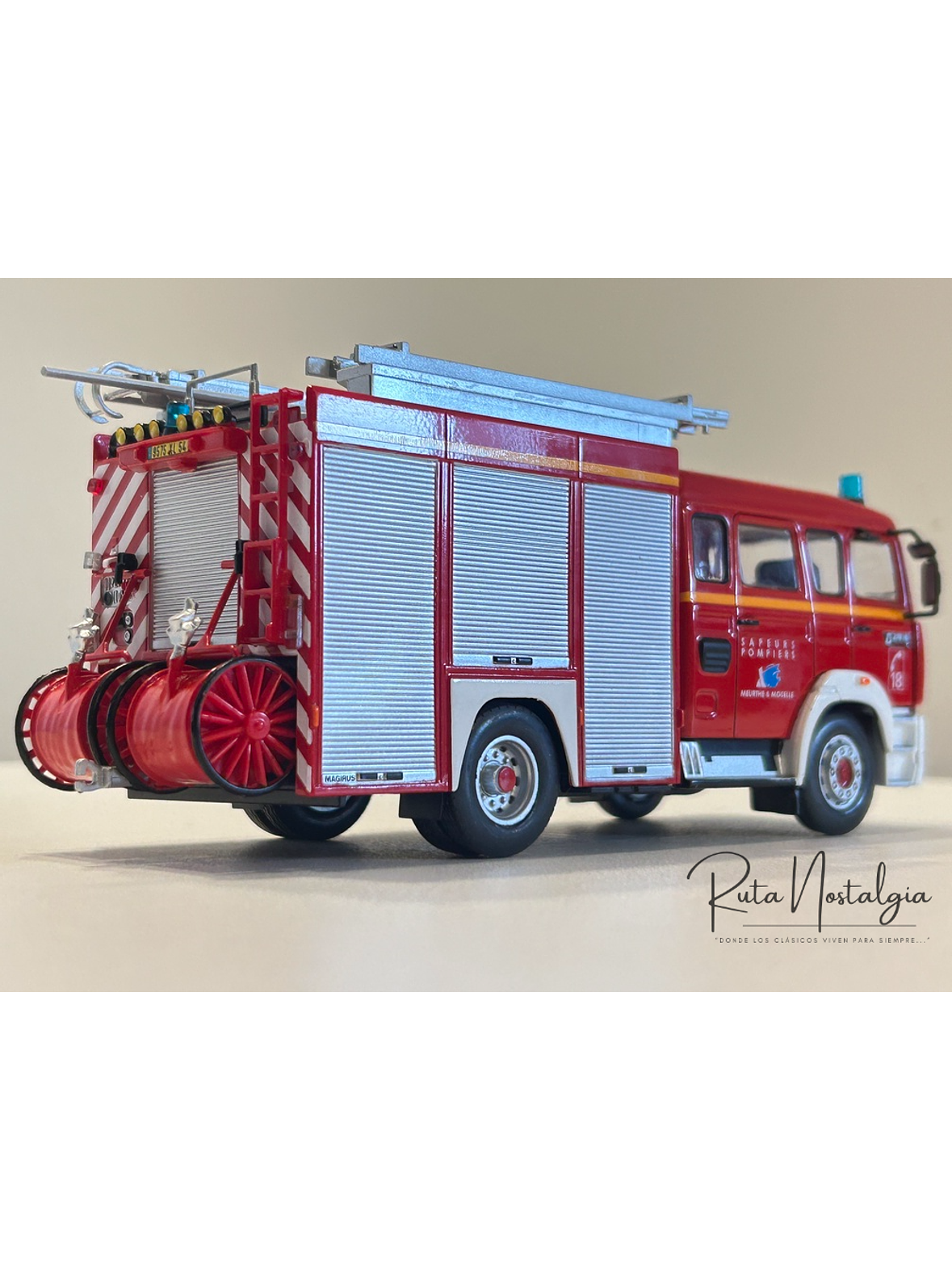 Renault G270 FPTSR 1993 Camión de Bomberos 1:43 Edicola – Sapeurs Pompiers Francia 6