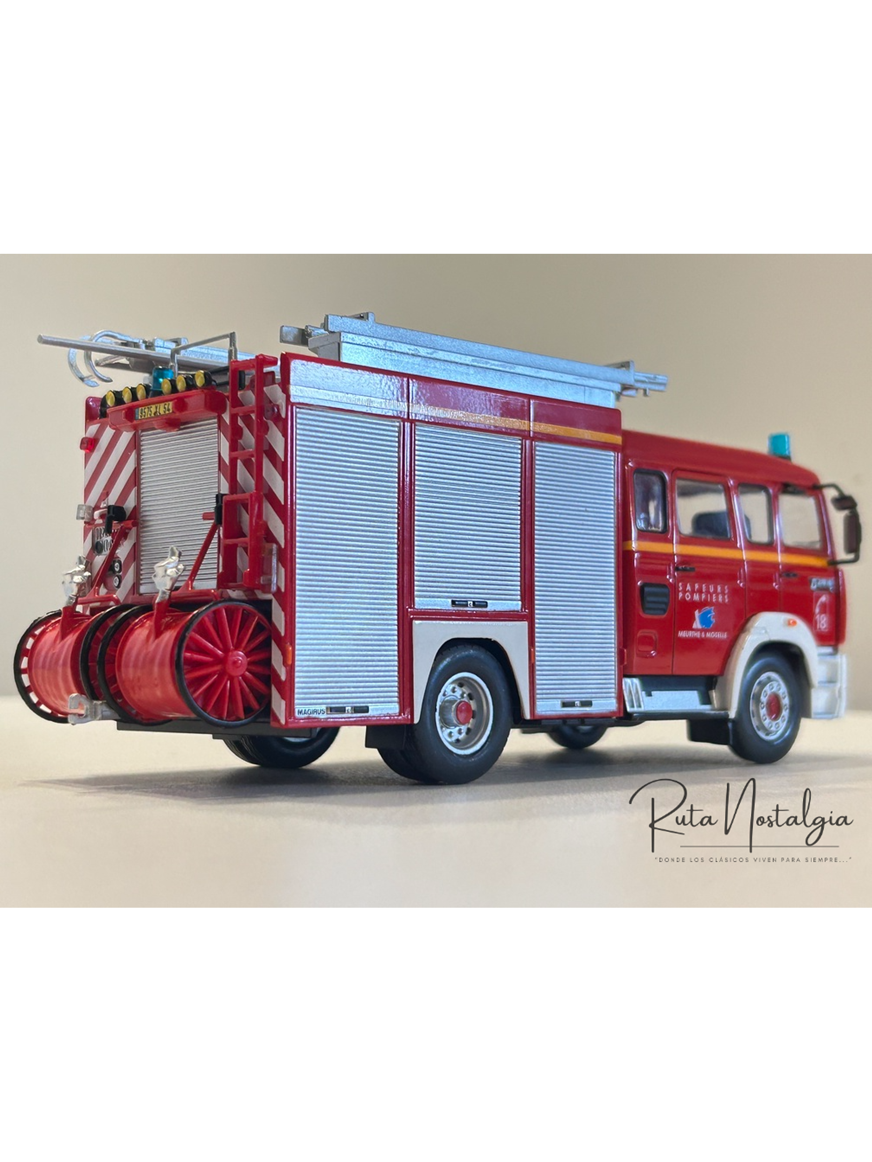 Renault G270 FPTSR 1993 Camión de Bomberos 1:43 Edicola – Sapeurs Pompiers Francia 6