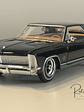Buick Riviera 1965 negro – Maisto Special Edition 1:26 (aprox. 1:24) – Coupé clásico estadounidense a escala - Miniatura 1