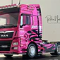 MAN TGX “Woman Trucker” 2014 rosa 1:43 Hachette – Camión europeo colección tuning