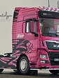MAN TGX “Woman Trucker” 2014 rosa 1:43 Hachette – Camión europeo decorado, edición coleccionable - Miniatura 9