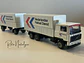 Volvo F12 “Nederlandse Pakket Dienst” Tekno 1:50 – Camión con remolque clásico holandés de reparto de paquetes - thumbnail 5