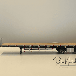 Rampla plana Diecast Masters 1:50 sin caja – tráiler plataforma para camiones a escala