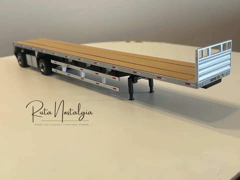 Camión Rampla Plana Tráiler Plataforma | DM 1:50 6