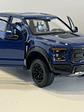 Motormax Ford F-150 Raptor 2017 azul metálico 1:24 – Pickup off-road ícono de Ford Performance - Miniatura 3