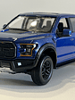 Motormax Ford F-150 Raptor 2017 azul metálico 1:24 – Pickup off-road ícono de Ford Performance - Miniatura 1