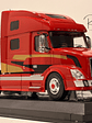 Camión Volvo VNL 730 2010 Rojo Decorado IXO 1:43 – Tractocamión americano de colección - thumbnail 3