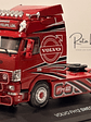 Volvo FH12 1995 rojo decorado Hachette 1:43 – camión europeo tuning de colección - Miniatura 8