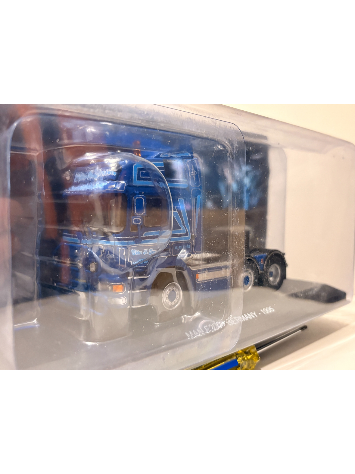 MAN F2000 1995 azul decorado Hachette 1:43 – camión europeo tuning de colección para fanáticos del transporte pesado 8