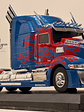 Western Star 5700 XE Tuning 1:43 Hachette / IXO – Camión americano aerodinámico de colección en azul metálico - Miniatura 1