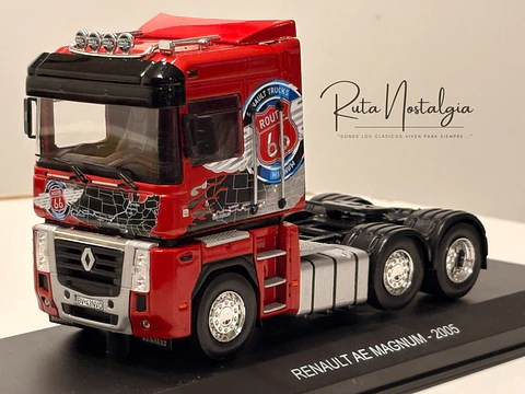Renault AE Magnum Route 66 1:43 Hachette – Camión tuning europeo de colección | Ruta Nostalgia Chile