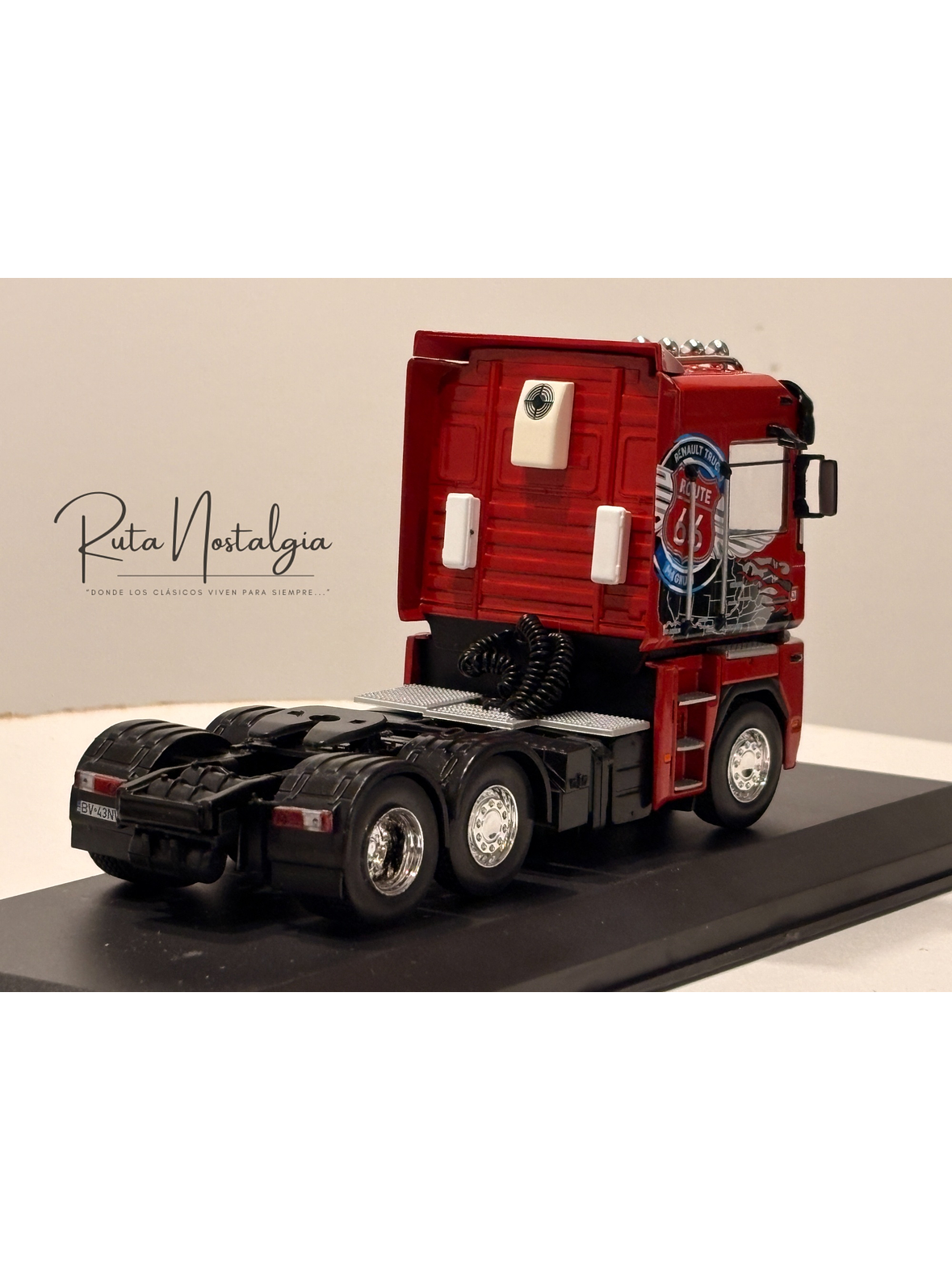 Renault AE Magnum Route 66 1:43 Hachette – Camión tuning europeo de colección | Ruta Nostalgia Chile 8