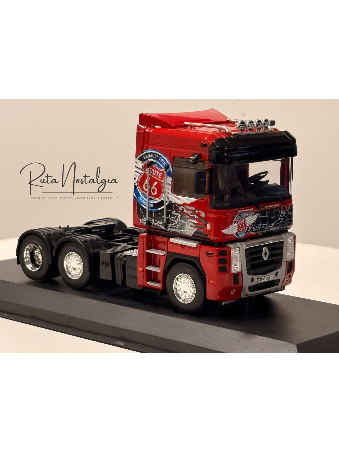 Renault AE Magnum Route 66 1:43 Hachette – Camión tuning europeo de colección | Ruta Nostalgia Chile 6