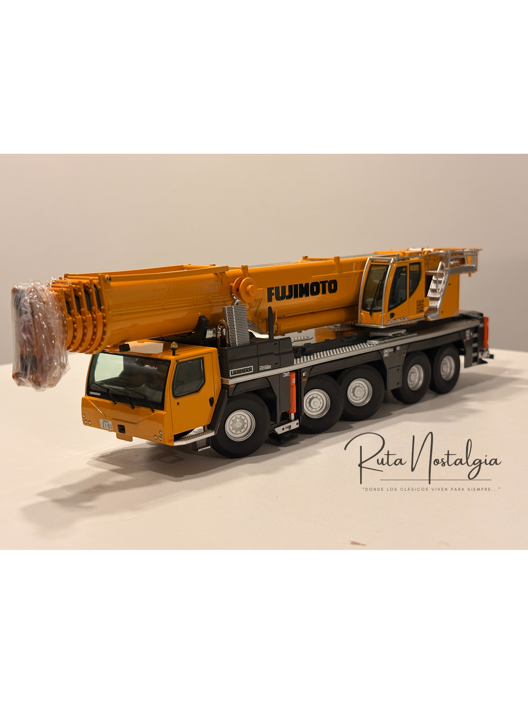 NZG Liebherr LTM 1250-5.1 modelos “Jaromin” / “Fujimoto Juki” 1:50 | Grúa móvil telescópica de colección premium - edición limitada en Chile 10