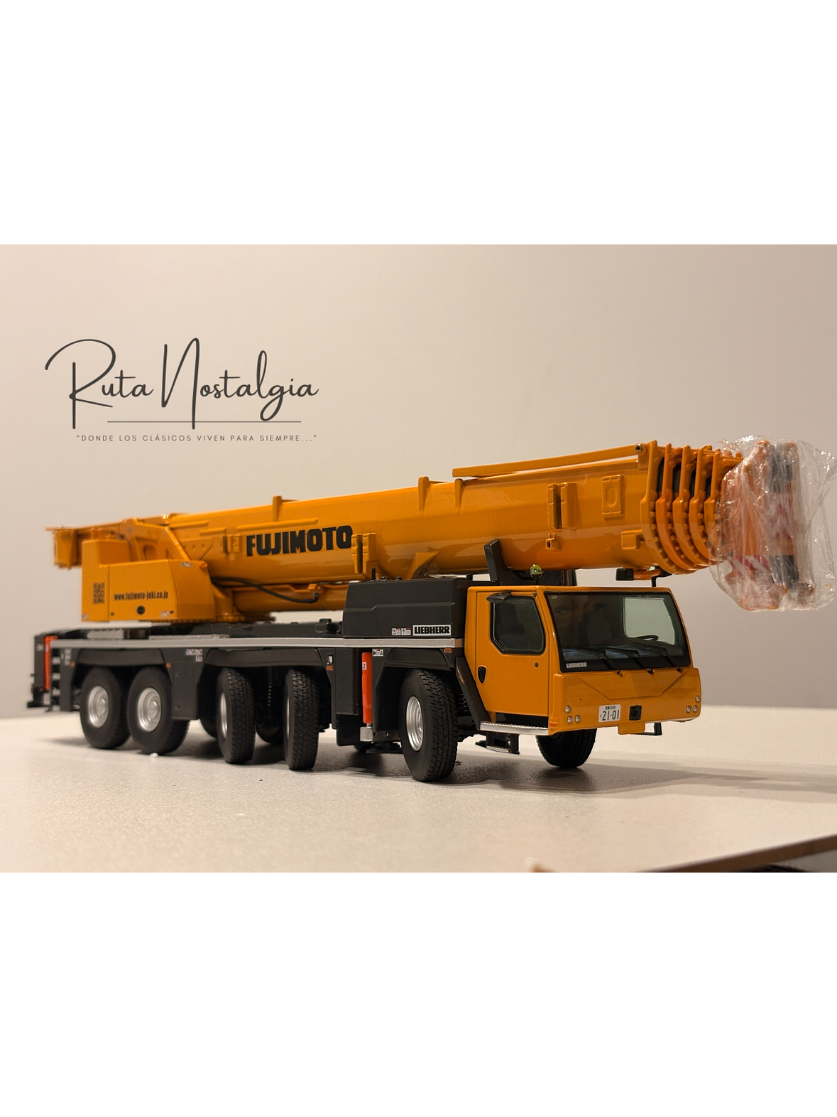 NZG Liebherr LTM 1250-5.1 modelos “Jaromin” / “Fujimoto Juki” 1:50 | Grúa móvil telescópica de colección premium - edición limitada en Chile 7